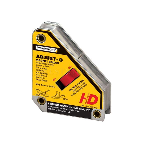 STRONG HAND ADJUST-O MAGNET SQUARE 75KG MAGS-MSA48HD