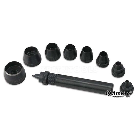 AMPRO HOLLOW PUNCH SET 5MM - 32MM 10PC PUNH-T29666