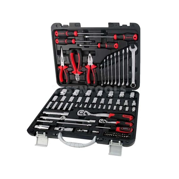 AMPRO SOCKET SET 1/4" 1/2" 6PT 87PC SOCS-T46181
