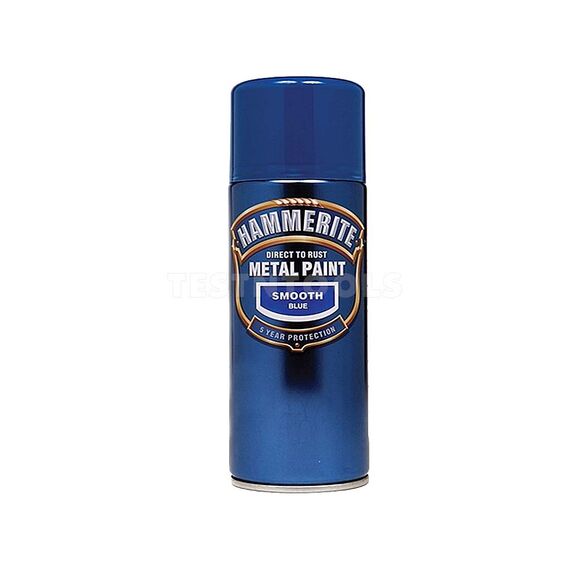 HAMMERITE DIRECT TO RUST METAL PAINT AEROSOL SMOOTH BLUE 400ML PAIS-040LB