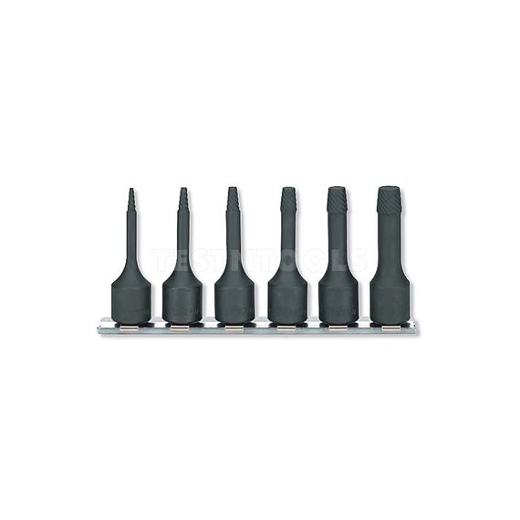 KOKEN BOLT TWISTER SOCKET SET ON RAIL 3/8" DRIVE 2 - 10MM M5 - M20 6 PIECE RS3129/6-L60