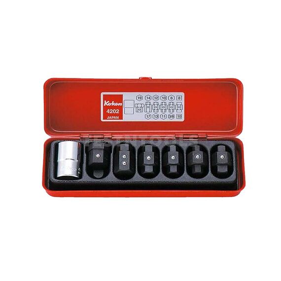 KOKEN DRIVEAIN PLUG KEYS SET 1/2" DRIVE 7 PIECE 4202