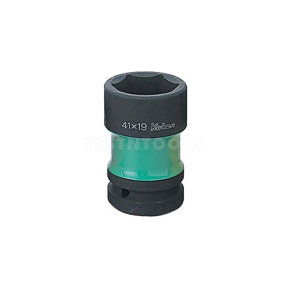 KOKEN IMPACT REAR WHEEL NUT SOCKET 1" DRIVE 41 X 19 X 87MM LONG GREEN PW8P4119