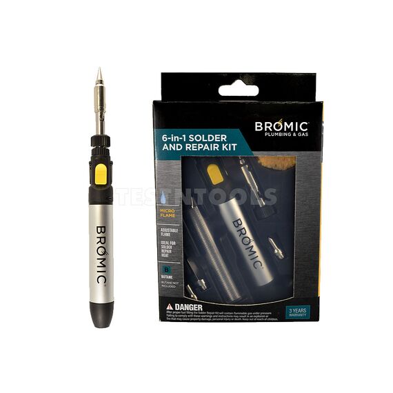 BERNZOMATIC SOLDERING REPAIR KIT 6-IN-1 BUTANE IROS-1811643