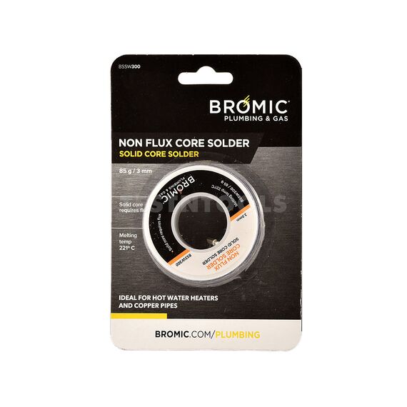 BROMIC SOLID CORE SOLDER 85G (3OZ) 3MM GASA-BSSW300