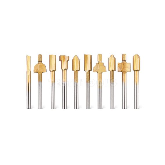 DESIC ROUTER BIT SET 10 PIECE FOR DREMEL