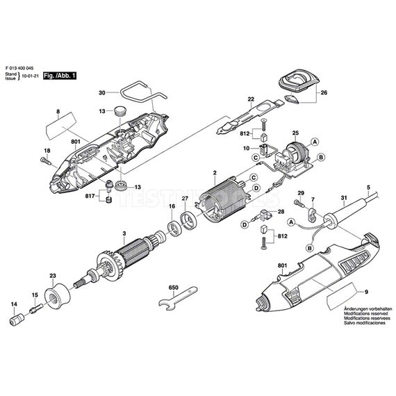 DREMEL 4000 SPARE PART NUMBER 23 - COVER 2610003424