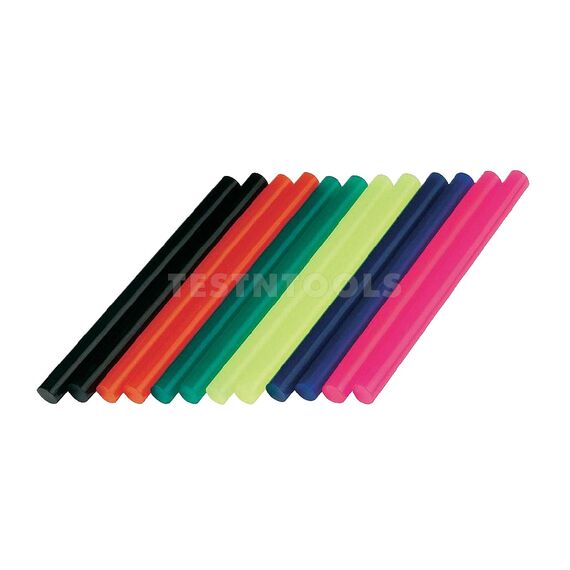 DREMEL COLOURED GLUE STICKS 7MM X 100MM 12 PACK GG05 2615GG05JA