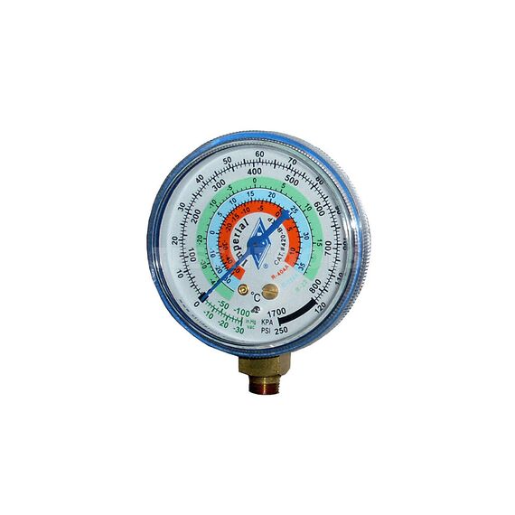 IMPERIAL DIAL GAUGE 68MM FOR R134A BLUE IMP-420BCKP
