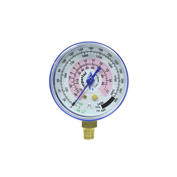 IMPERIAL DIAL GAUGE 68MM FOR R410A BLUE IMP-452CB
