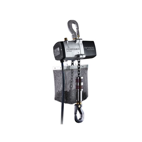 JDN AIR HOIST 1000KG FOOD GRADE WITH STAINLESS STEEL HOOK AND CHAIN MINI1000