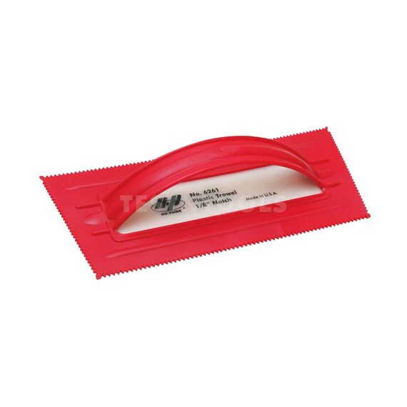 MARSHALLTOWN QLT PLASTIC NOTCHED TROWEL V-SHAPE RED 3MM MT6261
