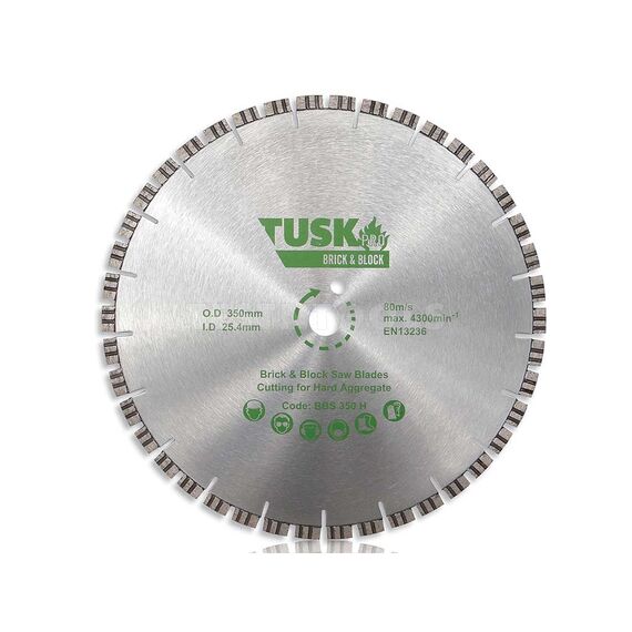 TUSK BRICK & BLOCK SAW BLADE 350MM BBS350H