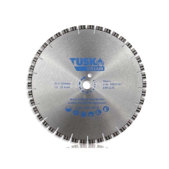 TUSK BRICK & BLOCK SAW BLADE 350MM BBS350M