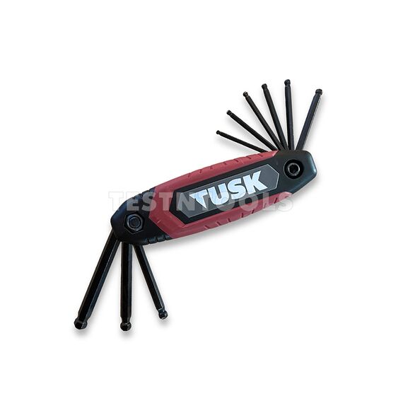 TUSK FOLDING HEX BALL END KEY SET 9 PIECE IMPERIAL TKS9FH