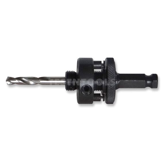TUSK QC HEX ADAPTER 11MM (7/16") FOR 32MM - 152MM WITH HSS PILOT DRILL BMHH2