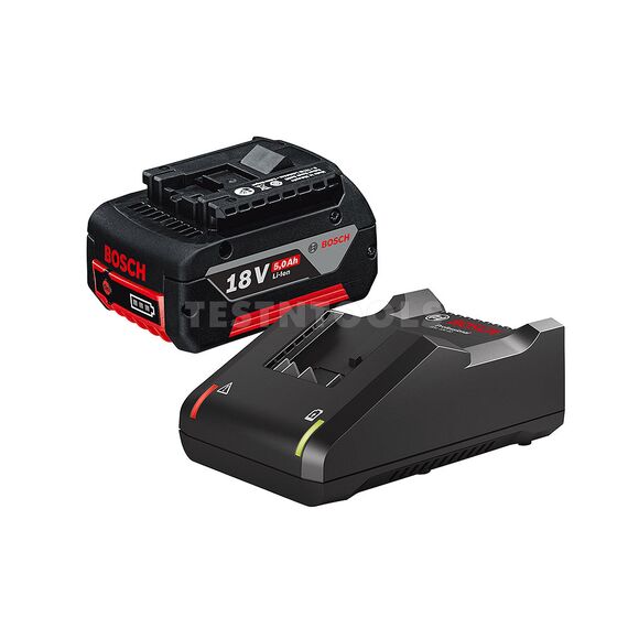 BOSCH BLUE 18V 5.0AH BATTERY AND CHARGER STARTER PACKAGE 0615990M1Z
