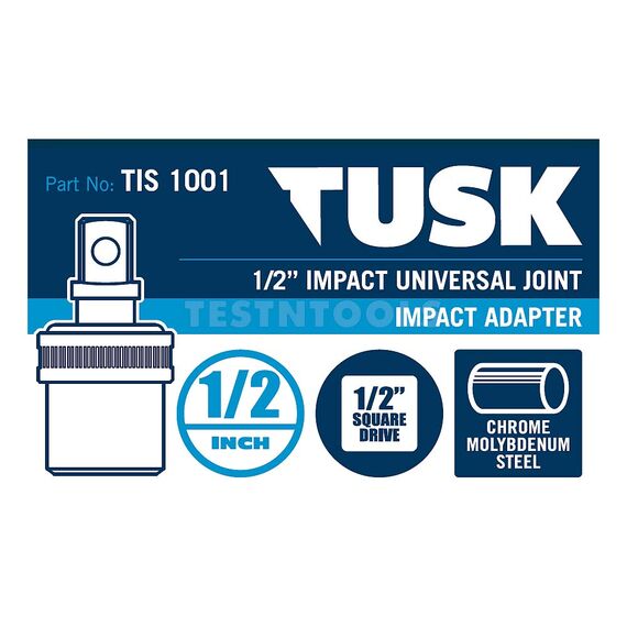 TUSK IMPACT UNIVERSAL JOINT 1/2" DRIVE 1/2" TIS1001