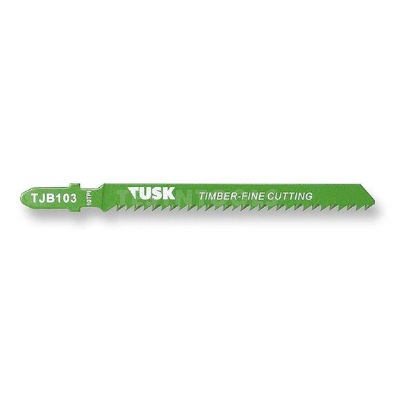 TUSK JIGSAW BLADE FOR TIMBER 100MM 10TPI 2 PIECE TJB103
