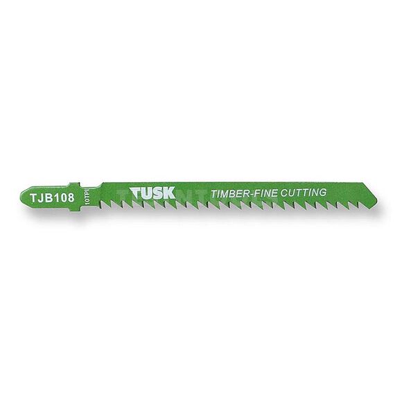 TUSK JIGSAW BLADE FOR TIMBER 100MM 10TPI REVERSE TOOTH 2 PIECE TJB108