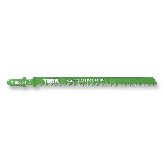 TUSK JIGSAW BLADE FOR TIMBER 132MM 6TPI 2 PIECE TJB104