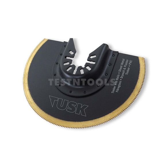 TUSK MULTI-TOOL BI-METAL SEGMENTED SAW BLADE FLASH CUT FOR TIMBER WITH NAILS 100MM TMTA07
