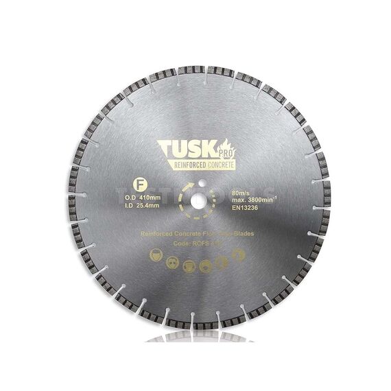 TUSK REINFORCED CONCRETE FLOOR SAW BLADE 410MM RCFS410