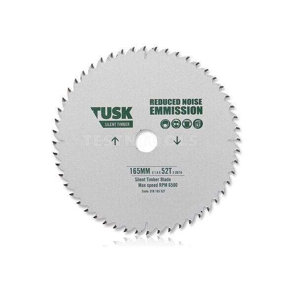 TUSK SILENT TIMBER SAW BLADE 185MM STB185