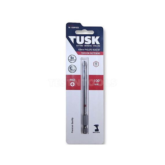 TUSK TORSION BIT 100MM X PH2 TB100PH2S