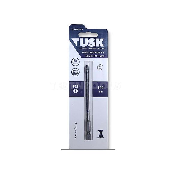 TUSK TORSION BIT 100MM X PZ2 TB100PZ2S