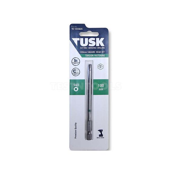 TUSK TORSION BIT 100MM X SQ3 TB100SQ3S