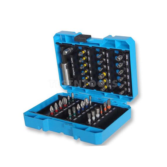 TUSK TORSION BIT SET BLUE 25MM 38 PIECE TB38PC