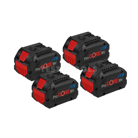 BOSCH 18V 4PC 8.0AH PROCORE BATTERY KIT 0615990M5P
