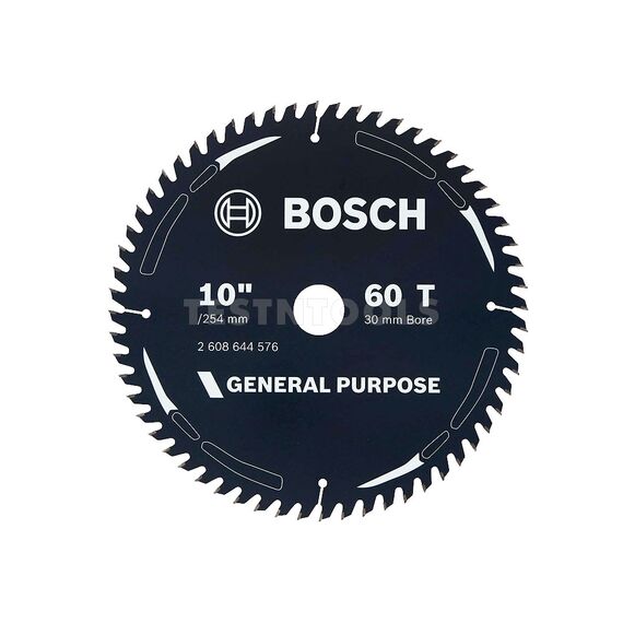 BOSCH CIRCULAR SAW BLADE GP FOR WOOD 254MM 10" 60T 2608644576