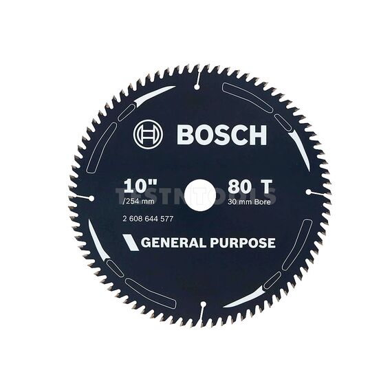 BOSCH CIRCULAR SAW BLADE GP FOR WOOD 254MM 10" 80T 2608644577