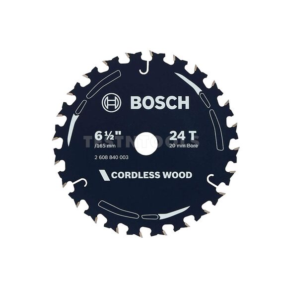 BOSCH CIRCULAR SAW BLADE FOR WOOD 165MM 6.5" 24T 2608840003