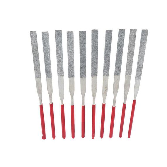 DESIC DIAMOND COATED FILE SET 10 PIECE FLAT 160MM X 4MM