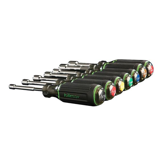 HILMOR MAGNETIC NUT DRIVER SET 3" SHAFT 7PC HIL-1839065