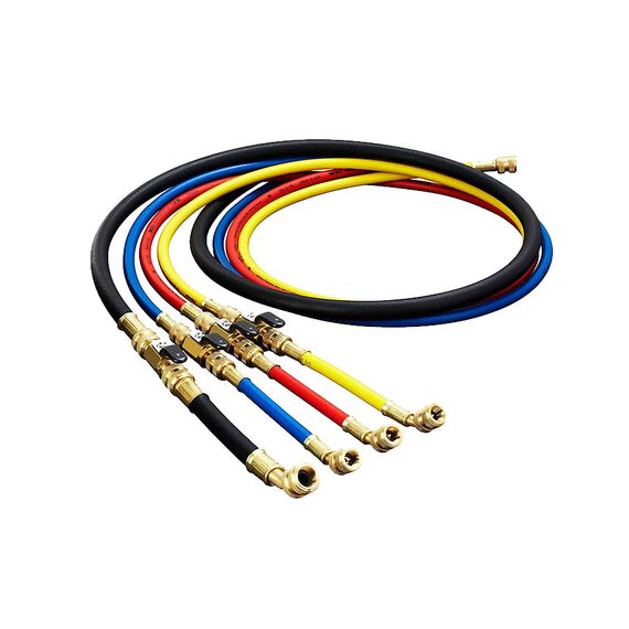 HILMOR REFRIGERATION HOSES WITH BALL VALVE ADAPTERS 1/4" X 60" HIL-1839143