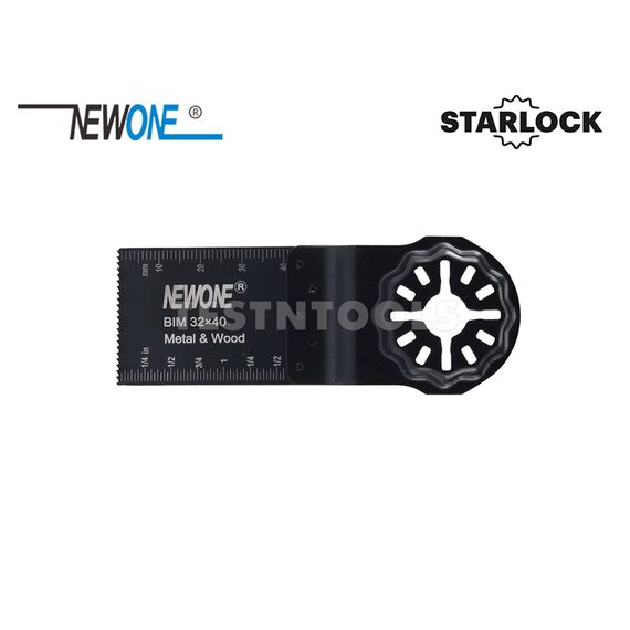 NEWONE STARLOCK TYPE MULTI-TOOL BLADE BI-METAL FOR METAL AND WOOD 32 X 40MM