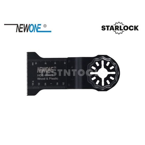 NEWONE STARLOCK TYPE MULTI-TOOL BLADE HCS FOR WOOD AND PLASTIC 45 X 40MM