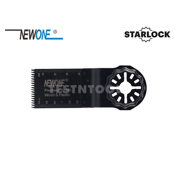NEWONE STARLOCK TYPE MULTI-TOOL BLADE HCS PRECISION FOR WOOD AND PLASTIC 32 X 40MM