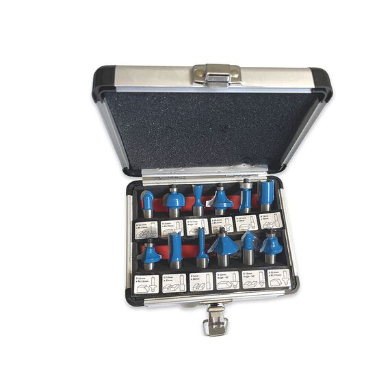 TUSK TCT ROUTER BITS SET 1/2" 12 PIECE RBT121