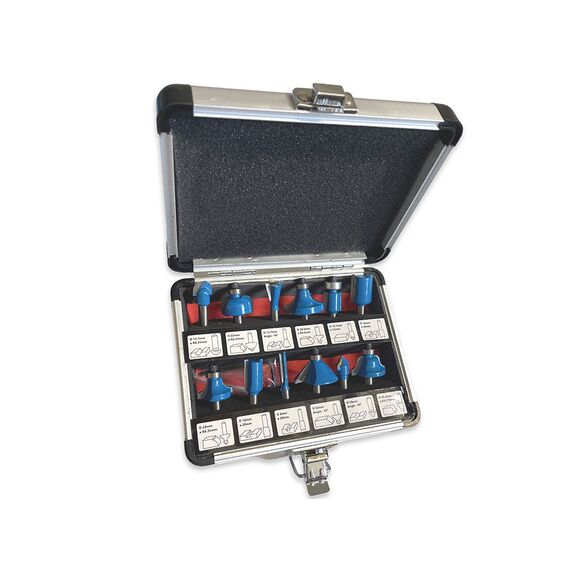 TUSK TCT ROUTER BITS SET 1/4" 12 PIECE RBT122