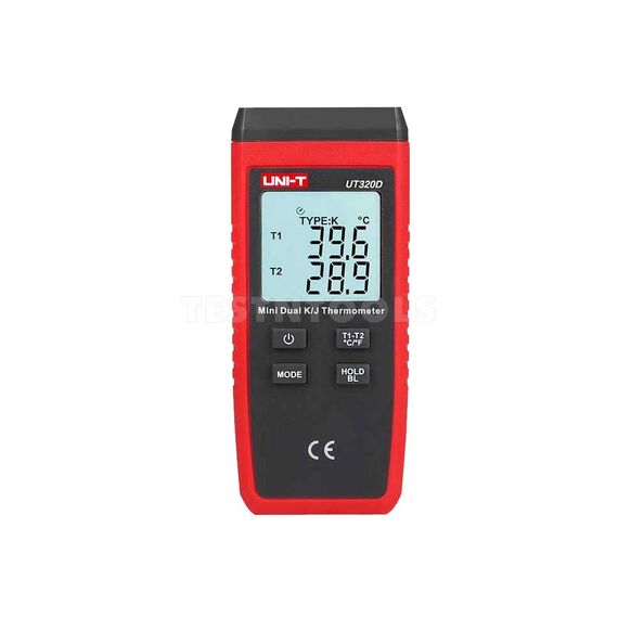 UNI-T DUAL INPUT K-TYPE THERMOMETER UT320D
