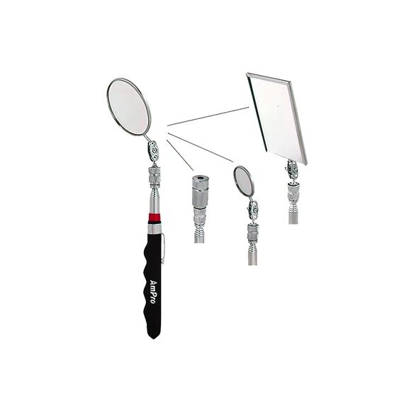 AMPRO 4 IN 1 TELESCOPIC MIRRORS AND MAGNETIC PICKUP TOOL COMBINATION SET MIRT-T73622