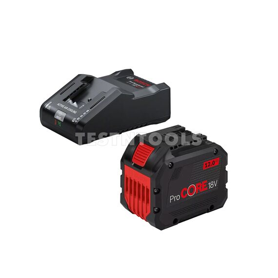 BOSCH BLUE 18V 12.0AH PROCORE BATTERY AND RAPID CHARGER STARTER PACKAGE