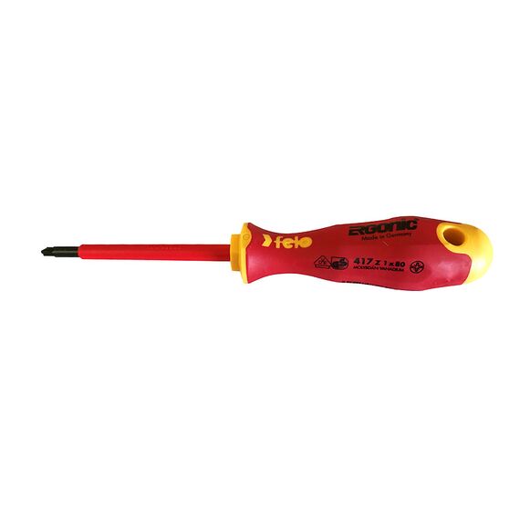 FELO 417 ERGONIC INSULATED SCREWDRIVER PLUS/MINUS Z1 SCR-417-Z1