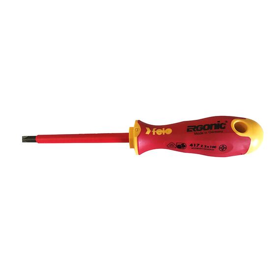 FELO 417 ERGONIC INSULATED SCREWDRIVER PLUS/MINUS Z2 SCR-417-Z2