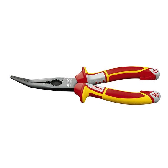 FELO LONG NOSE RADIO PLIERS CURVED 45 DEGREE 205MM VDE 205MM PLIL-5822-2540